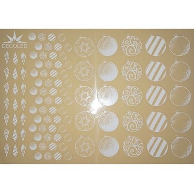 DECOLED Vánoční samolepky na okna A3 ozdoby – Hledejceny.cz