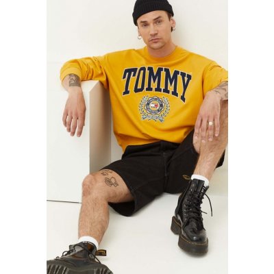 Tommy Jeans žlutá s aplikací