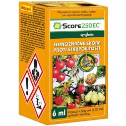 SYNGENTA SCORE 250EC Přípravek proti strupovitosti rostlin 6 ml