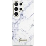 Pouzdro Guess Samsung Galaxy S23 Ultra Marble bílé – Zboží Mobilmania