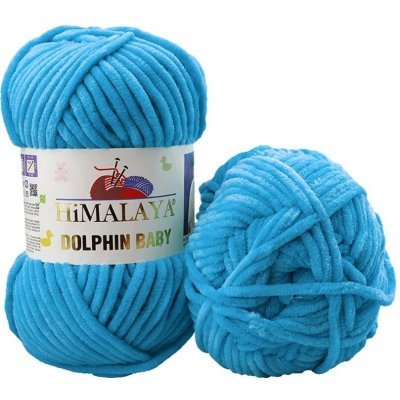 Himalaya příze Dolphin Baby 80326 azurově modrá – Sleviste.cz