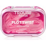 Trouble Maker Rozjasňovač Plot Twist Cream Highlight Spiralling Pink 2,5 g – Zboží Dáma