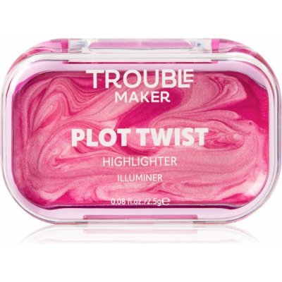 Trouble Maker Rozjasňovač Plot Twist Cream Highlight Spiralling Pink 2,5 g – Zboží Dáma
