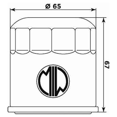MIW Olejový filtr PO22002 – Sleviste.cz