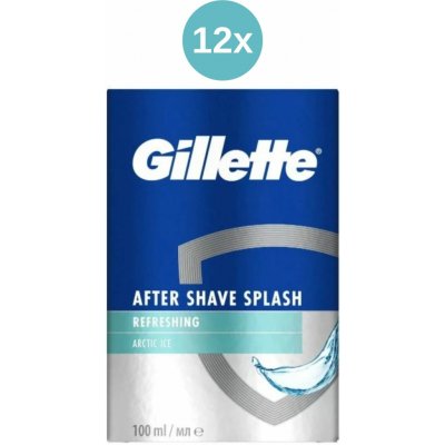 Gillette Arctic Ice Chladivá voda po holení 12 x 100 ml – Hledejceny.cz