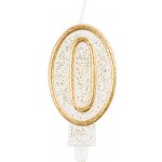 Godan Dortová svíčka číslo 0 zlatá – Hledejceny.cz