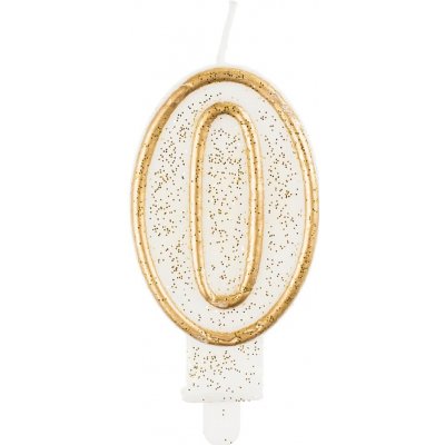 Godan Dortová svíčka číslo 0 zlatá – Hledejceny.cz