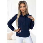 Numoco dámská halenka 140-22 tmavě modrá – Zboží Dáma