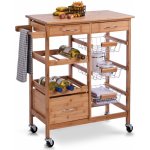 Kuchyňský vozík, Mobilní kabinet - bambusové dřevo, ZELLER – Hledejceny.cz