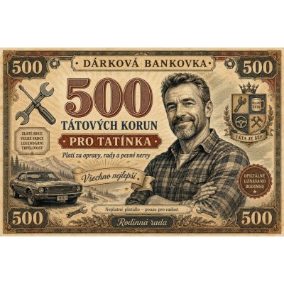 Bezvadary.cz | Dárková bankovka pro tatínka k narozeninámA4 30x21cm db16 – Hledejceny.cz