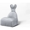 Sedací vak a pytel The Brooklyn Kids Funny Bunny Velvet BR-9687 světle šedá