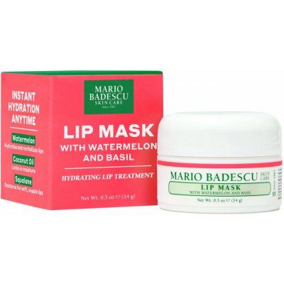 Mario Badescu Lip Mask with Watermelon & Basil Masky na oči a na rty 14 ml – Hledejceny.cz