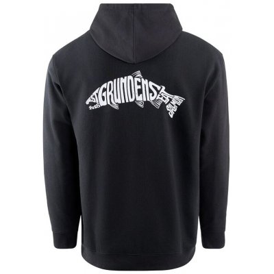 Grundéns mikina Eat Your Words DWR HD Hoodie Black Salmon Graphic – Zbozi.Blesk.cz