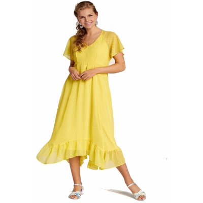 Cellbes dámské letní midi šaty A1131 žluté