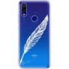 Pouzdro a kryt na mobilní telefon Xiaomi Pouzdro iSaprio - Writing By Feather Xiaomi Redmi 7 bílé