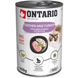 Ontario Cat Chicken and Turkey 400 g