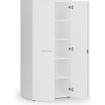 Primo White Kancelářská policová skříň s dveřmi, 800 x 500 x 1781 mm, bílá – Zboží Dáma