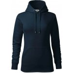 Bezpotisku bez potisku mikina dámská Cape s kapucí Námořní velmi tmavá téměř modrá černá – Sleviste.cz