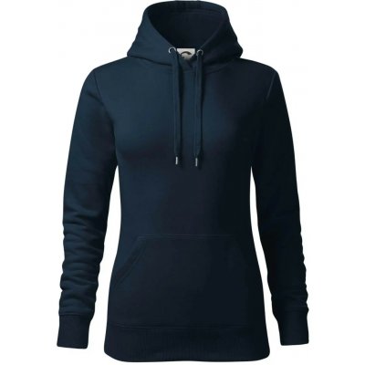 Bezpotisku bez potisku mikina dámská Cape s kapucí Námořní velmi tmavá téměř modrá černá – Sleviste.cz