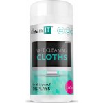 CLEAN IT vlhčené čisticí utěrky na obrazovky 100 ks – Zboží Dáma