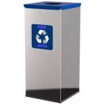 Alda Kovový odpadkový koš Prestige EKO Square na tříděný odpad 60 l modrý 4184 – Zboží Mobilmania
