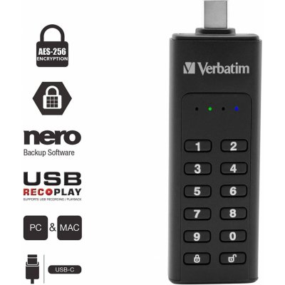 Verbatim Keypad Secure 64GB 49431 – Zbozi.Blesk.cz