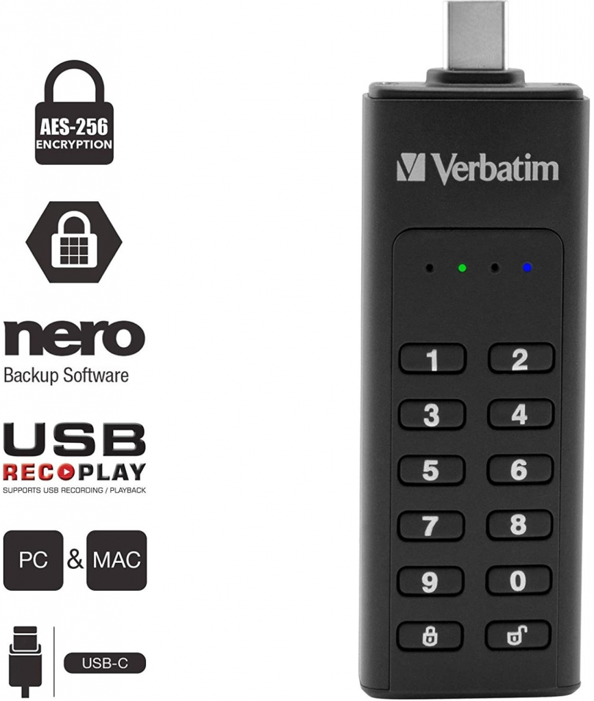 Verbatim Keypad Secure 64GB 49431