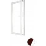 Aluplast jednokřídlové balkonové dveře Levé Dvojsklo Mahagon/bílá 90 x 210 cm – Hledejceny.cz