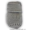 Kojenecká rukavice BABY NELLYS Kojenecké rukavičky pletené, zimní sv. šedé
