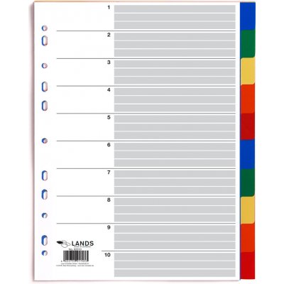 Rozlišovač plastový A4 barevný 2 x 5 barev – Zboží Mobilmania