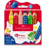 Faber-Castell Grippy 110635 sada 6 barev s ořezávátkem – Zboží Živě