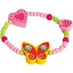 Bino Náramek korálkový s motýlkem a srdíčky – Zboží Dáma
