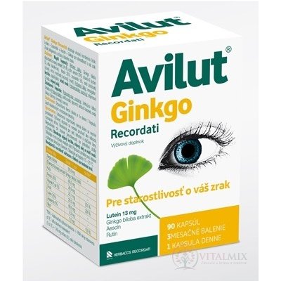 Avilut Ginkgo Recordati 90 kapslí