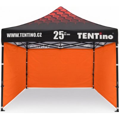 TENTino STEEL HEXAGON 3x3m 6A - ORANŽOVÁ, konstrukce + střecha TENTino + 2x boční strana – Hledejceny.cz
