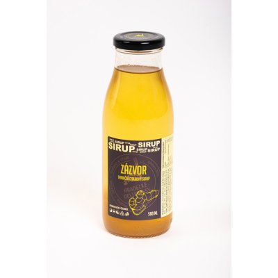 Hradecké delikatesy Zázvorový sirup s citronem 0,5 l