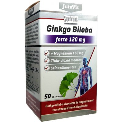 JutaVit Ginkgo Biloba 120 mg + Magnesium 150 mg 50 kapslí – Hledejceny.cz