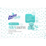 Linteo Baby Aqua Sensitive dětské jemné vlhčené ubrousky 10 ks – Hledejceny.cz