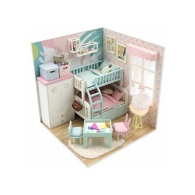 Dvěděti miniatura domečku Útulný dětský pokoj 2D115-2
