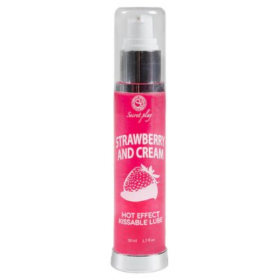 Secret Play Kissable Lube & Hot Oil Strawberry & Cream 50 ml – Zboží Dáma