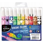 Derform Gelové voskové pastelky 10 barev vysouvací 469036 – Sleviste.cz