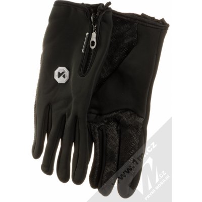 Wozinsky gloves voděodolné dotykové rukavice WTG1BK černé – Zboží Mobilmania