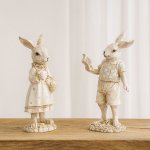 G. WURM Figurka zajíc s knížkou polyresin 2 druhy Holka – Sleviste.cz