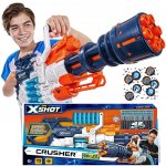 XShot X-Shot Minigun Arrow Crusher 36382 bílá a tmavě modrá + elektronický terč 3 cíle – Hledejceny.cz