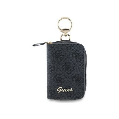 Klíčenka Guess PU 4G Script Logo černá – Sleviste.cz