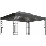vidaXL Pavilon s dvojitou střechou a pohádkovými světly LED 3x4 m antracitový – Hledejceny.cz