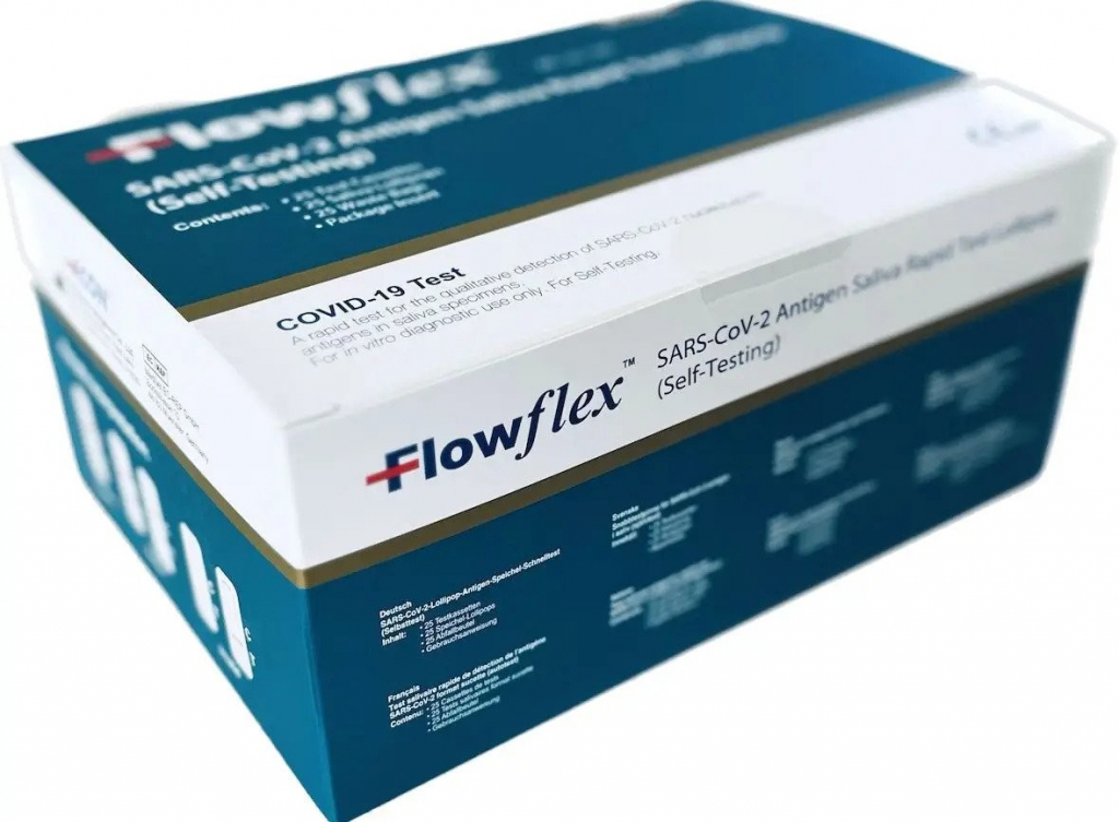 Acon Biotech Hangzhou Flowflex SARS-CoV-2 Antigen Saliva Rapid Test Lollipop 25 ks