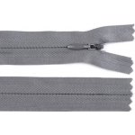 Zip spirálový skrytý 3 mm délka 40 cm barva 316 šedá – Zboží Mobilmania