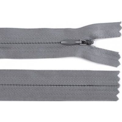Zip spirálový skrytý 3 mm délka 40 cm barva 316 šedá – Zboží Mobilmania