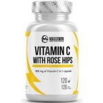 Maxxwin Nutrition VITAMIN C WITH ROSE HIPS 120 kapslí – Hledejceny.cz