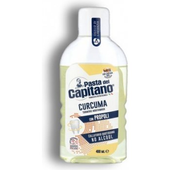 Pasta del Capitano Curcuma con Propoli ústní voda s BIO kurkumou 400 ml